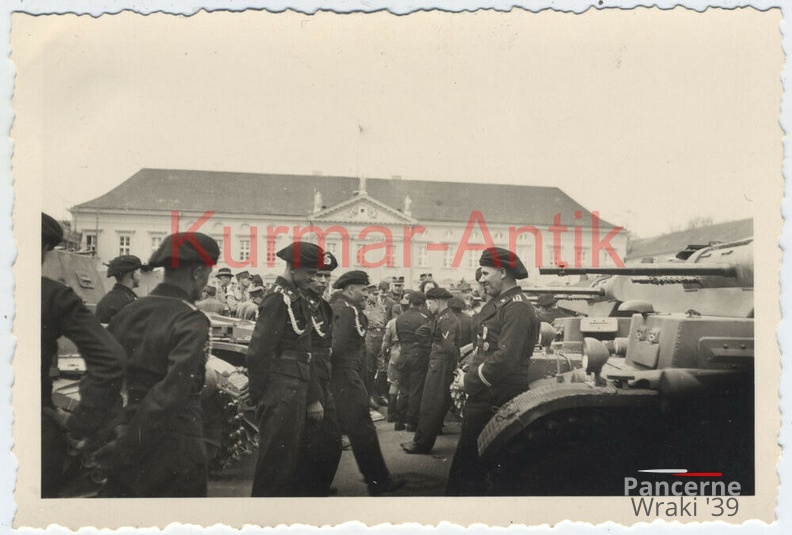 [Z.Pz.Lehr.Abt.001] C131 Foto Wehrmacht Panzer Lehr Abtl. Parade Berlin April 1939 Schloß Bellevue