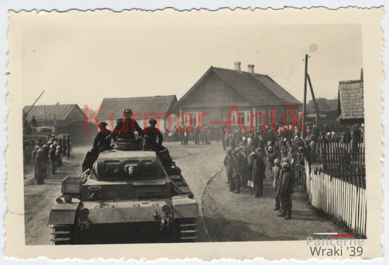 [Z.Pz.Lehr.Abt.001] C160 Foto Wehrmacht Panzer Lehr Abtl. Polen Feldzug Brest Damatschawa Front