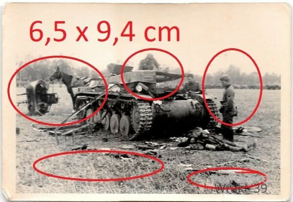 [Z.X0004] #06 Bzura Kampf Polen zerstort Deutsche Panzer Tank Wehrmacht Soldaten gefallen 1939