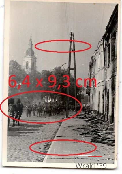 [Z.X0004] #10 Bzura Kampf Polen marsch nach Warschau Kirche ruinen Wehrmacht Soldaten 1939