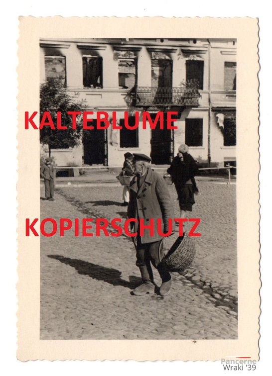 [Z.Inf.Rgt.102.001] Bevölkerung in Warta bei Lodz , Polen Feldzug 1939, 2 WK Foto 1 a