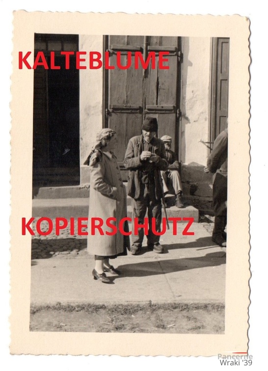 [Z.Inf.Rgt.102.001] Bevölkerung in Warta bei Lodz , Polen Feldzug 1939, 2 WK Foto a