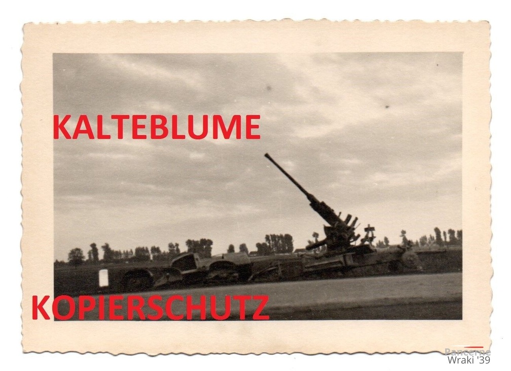 [Z.Inf.Rgt.102.001] Kriegsbeute, Polnisches Flak Geschütz Nr1. Region Lodz , Polen Feldzug 1939 a