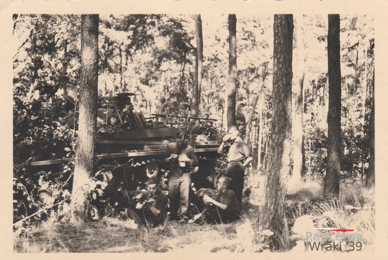 [Z.Pz.Div.04.001] 9999 Polenfeldzug,getarnter deutscher PanzerIII, Wald in Polen.jpg