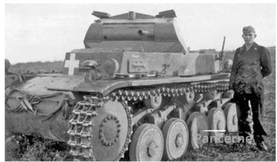A Panzer II of the 2nd Battalion after the fighting of 2 September