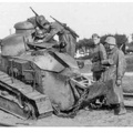 A Polish tank knocked out on the way to BrestLitowsk