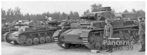 Panzer lit and IV's after the campaign in Poland. For the most part, efforts have been made to eliminate the large white crosses