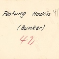 [Z.Pz.Abt.65.003] marnit 35 042 Bunker der Festung MODLIN Nachlass 4.PD Polen Feldzug 1939 #8 rw