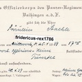 Brief Einladung vom Offizierkorps des Panzer-Regiments 7 Pz.-Rgt. 7 Tank 1939 aw