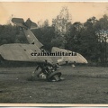 [Z.Inf.Rgt.20.001] #011 Foto polnisches Flugzeug Wrack Notlandung b. WARSCHAU Polen 1939