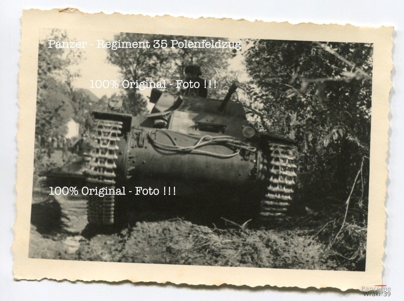 [Z.Pz.Rgt.35.001] X221 Foto Panzer Rgt. 35 Polen - Feldzug 1939 deutscher Panzer 2 aw.jpg