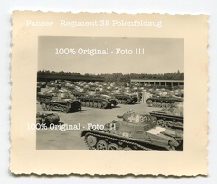 [Z.Pz.Rgt.35.001] X222 Foto Panzer Rgt. 35 Polen - Feldzug 1939 deutscher Panzer 2 Bereitstellung aw