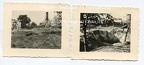 [Z.Pz.Rgt.35.001] X238 2 Fotos Panzer Rgt. 35 Polen - Feldzug 1939 Ortschaft Zerstörung aw