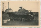 [Z.Inf.Rgt.72.002] #07 Orig. Foto zerstörte Panzer Tank nach Kampf um WARSCHAU Polen 1939
