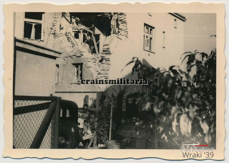 [Z.Inf.Rgt.72.002] #09 Orig. Foto zerstörtes Haus in WARSCHAU Polen 1939