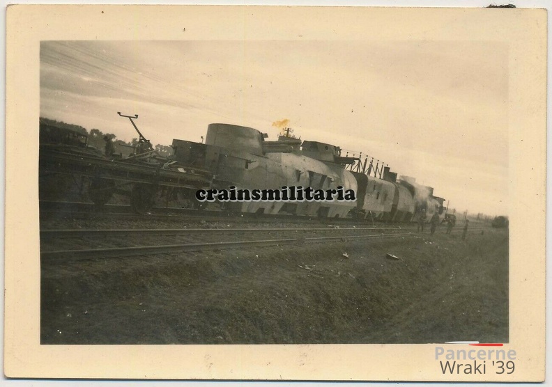 [Z.Art.Rgt.53.001] #044 Foto polnische Beute PANZERZUG Eisenbahn Panzer Zug in Polen 1939