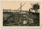 [Z.Art.Rgt.53.001] #086 Foto englische Stellung Munitionskiste ANZEGEM b. Kortrijk Belgien 1940