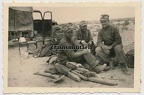 [Z.Art.Rgt.53.001] #109 Foto DAK Tropen Soldaten Lkw b. Rückzug aus EL ALAMEIN Ägypten Afrika 1942