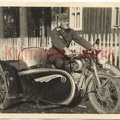 [Z.Art.Rgt.157.001] B496 Foto Wehrmacht Artillerie Reg.157 Polen Krosnienski Motorrad Steib Beiwagen
