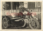 [Z.Art.Rgt.157.001] B496 Foto Wehrmacht Artillerie Reg.157 Polen Krosnienski Motorrad Steib Beiwagen