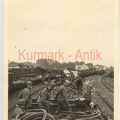 [Z.Art.Rgt.157.001] B504 Foto Wehrmacht Artillerie Reg.157 Polen Ukraine Sambor Eisenbahn Beute TOP