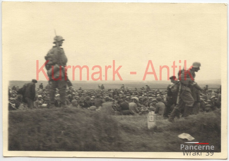 [Z.Art.Rgt.157.001] B514 Foto Wehrmacht Artillerie Reg.157 Polen Feldzug POW camp Gefangene guards !