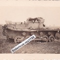 [S0013] deut. MG Panzer Tank PzKpfw nach Schlacht bei Hannut 1940 Volltreffer aw
