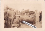 [S0013] deut. MG Panzer Tank PzKpfw nach Volltreffer völlig zerstört Ostfront aw