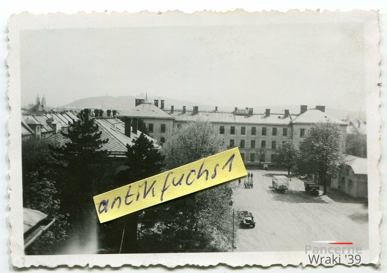 [Z.Pz.Rgt.31.003] #017 Kaserne des Panzer Rgt.31 in Jägerndorf Krnov in Tschech-Schlesien 1939 aw
