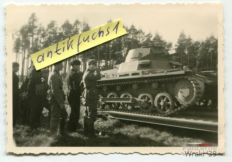 [Z.Pz.Rgt.31.003] #033 Deutscher Front-Panzer auf Tieflade-Anhänger in Polen 1939 aw