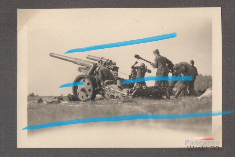 [Z.Art.Rgt.XX.001] Orig foto WH Artillerie Geschütz Schiessen Lomza Zambrów Bialystok Polen 1939.jpg