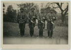 [Z.X0026] Orig. Foto Appell Schutzpolizei Lübeck m. Waffen Gewehr Polen Tschechien 1939
