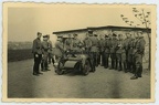 [Z.X0026] Orig. Foto Schutzpolizei Lübeck m. Polizei BMW Krad in Polen Tschechien 1939