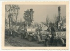 [Z.Inf.Rgt.91.001] Foto Kübelwagen PKW´s der Wehrmacht vor Ruinen in Osiek Polen 1939 IR 91