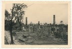 [Z.Inf.Rgt.91.001] Foto zerstörtes Dorf Osiek in Polen 1939 Wehrmacht IR 91 Polenfeldzug Ruinen