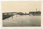 [Z.Pz.Abw.Abt.53.001] Foto Panzerjäger Abt. 53 Polenfeldzug 1939 gesprengte Brücke über Fluss in Polen