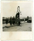 [Z.Inf.Div.19.001] #043 Orig. Foto 19.ID Offiziere am Brücke in zerstörtes WARSCHAU Polen 1939