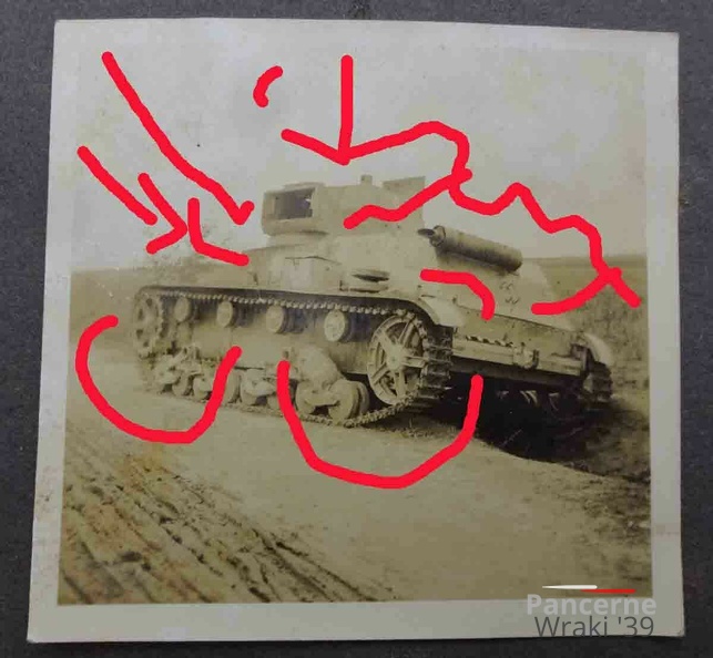 [Z.Inf.Div.19.002]  POLEN 1939 19 Inf.Div. Warthe-Weichsel Warschau Bild 02 Panzer