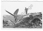 [Z.A.Nachr.Rgt.549.001] Abgeschossener Deutscher Bomber Flugzeug bei Modlin Polen 1939 aw