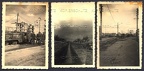 [Z.X0036] 3 x Foto Wehrmacht 1939 Polen Warschau zerstörte Häuser Ruinen Straßenbahn (1) aw