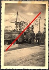 [Z.X0036] 3 x Foto Wehrmacht 1939 Polen Warschau zerstörte Häuser Ruinen Straßenbahn (2) aw