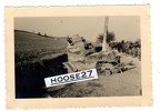 [Z.X0037] Foto WH abgeschossener Panzerspähwagen wz. 34 Tarnung Polen 1939 9x6cm original