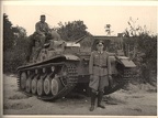[Pz2][#319]{006}{a} Pz.Kpfw II Ausf.C, Pz.Rgt.36, #641, Warszawa, Wola, ul.Olbrachta, zapora przeciwczołgowa