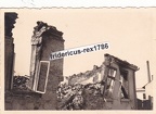[Z.Inf.Rgt.30.001] #024 Foto Polen Sept.1939 Blitzkrieg Combat HKL Vorstadt Warschau Haus nach Treffer aw