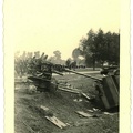 [Bofors40mm] Foto zerstörtes polnisches Flak Geschütz bei LOWICZ Warschau Polen 1939