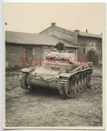 [Z.s.Art.Abt.(mot.).641.001] D856 Foto Wehrmacht Artillerie Abt.641 Polen Lodz - Skurów Panzer II Portrait