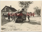 [Z.s.Art.Abt.(mot.).641.001] D861 Foto Wehrmacht Artillerie Abt.641 Polen Warschau Beute Skoda Mörser Kanone