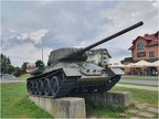 T-34-85 (f.[183][183],sn.tbc) Sanok,  ulica Biała Góra,, 2020r. (005){a}