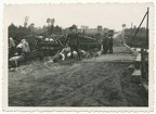 [Z.Pz.Abw.Abt.252.001] #004 Foto Soldaten der Wehrmacht an zerstörter Brücke in Goslawitz Polen Goslawice