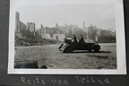 [Z.Pz.Abt.65.004] #021 Photo FD Wehrmacht 1939 zerstörtes Wilna Reste Trümmer Polen PKW Limousine bw